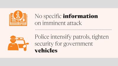 Security tightened ahead of 5 August following bomb scares
