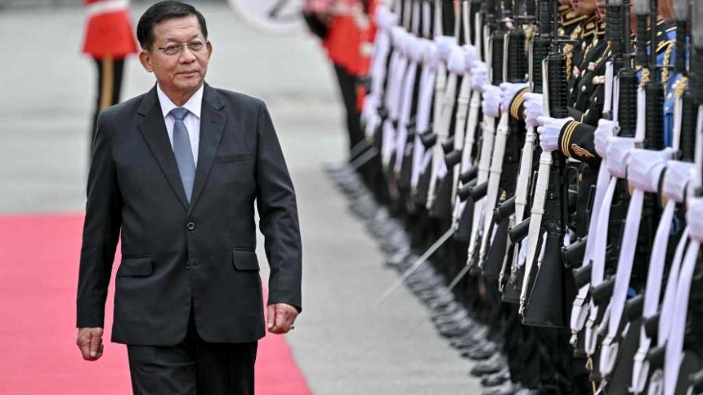 Myanmar ex-junta chief on first Thailand trip as civilian leader