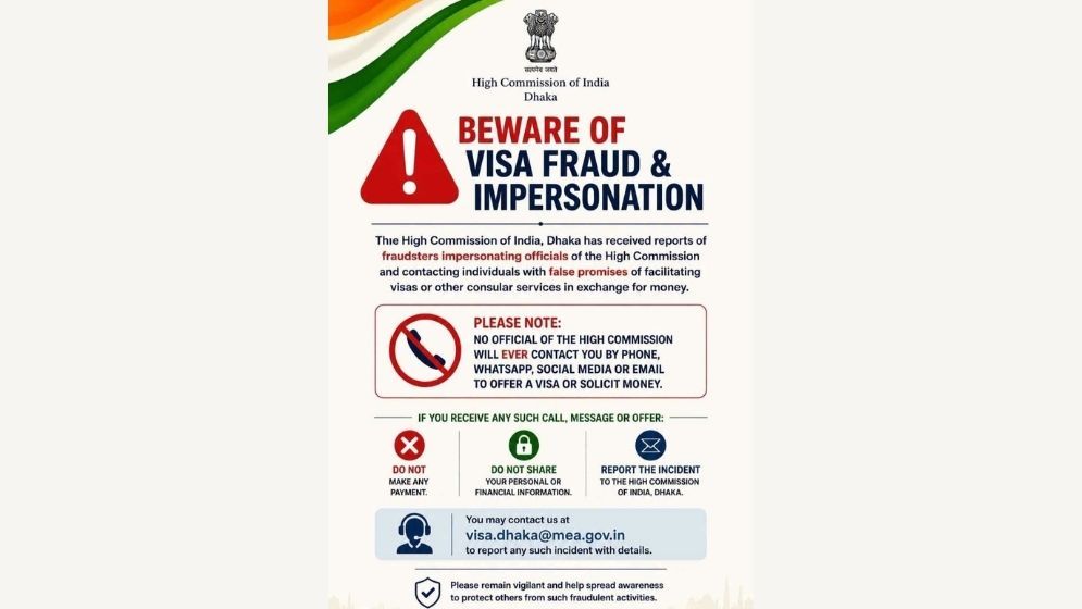 Indian High Commission warns of visa scam in Bangladesh
