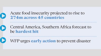 Strong El Niño could push 49m more into acute hunger: WFP