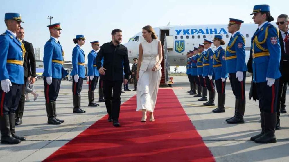 Zelensky makes landmark visit to Russia ally Serbia