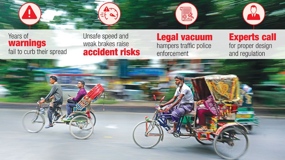 Battery-run rickshaws grow, regulation lags