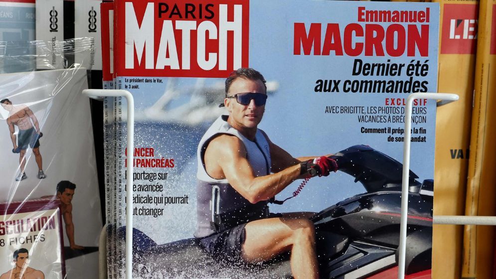 Macron in hot water over jet ski picture