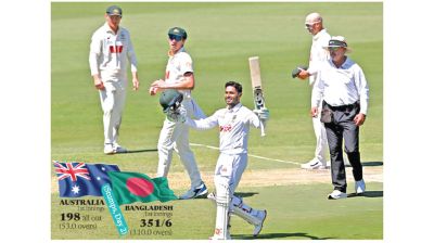 Tanzid century puts Bangladesh in command after second day