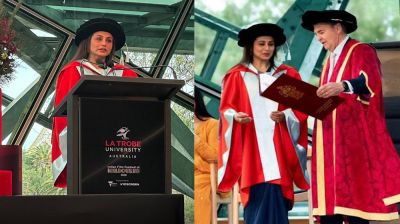 Rani Mukerji honoured with honorary doctorate at IFFM 2026