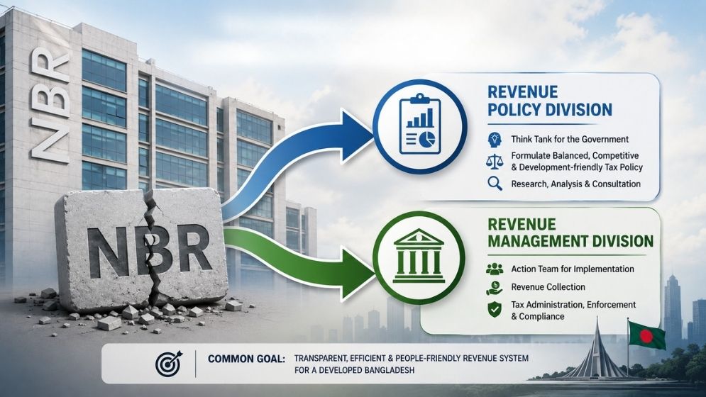 NBR to be split into two separate institutions: Finance minister
