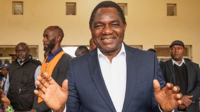 Zambia's Hichilema wins re-election with 60% of vote