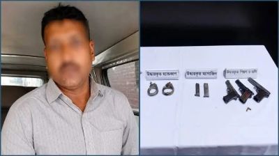 Listed robber and RAB impersonator held with 3 foreign firearms in Savar