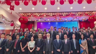 Chinese Embassy hosts pre-departure reception for trainee diplomats