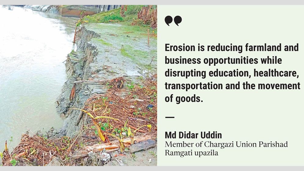 Meghna, Bhulua erosions ravage Boyarchar in Lakshmipur