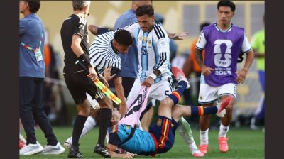 Argentina's Paredes suspended for 10 games for WC fight