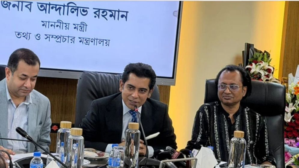 Media should be allowed to work freely: Andaleeve Rahman Partho