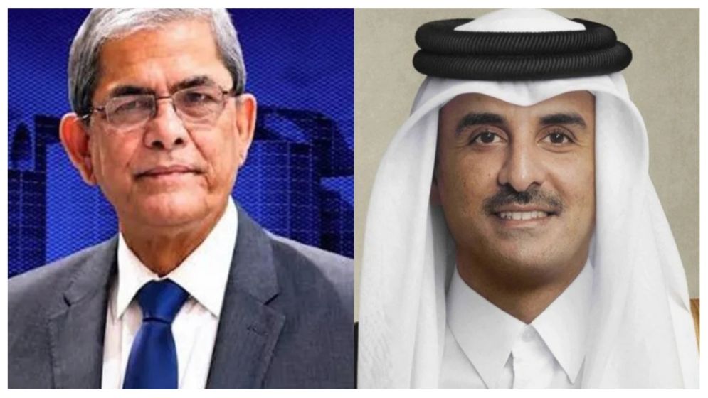 Qatar Amir congratulates Mirza Fakhrul on becoming President