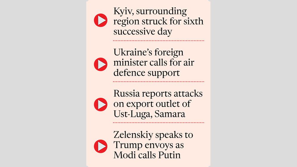 Russian air attacks kill 12 in Kyiv region