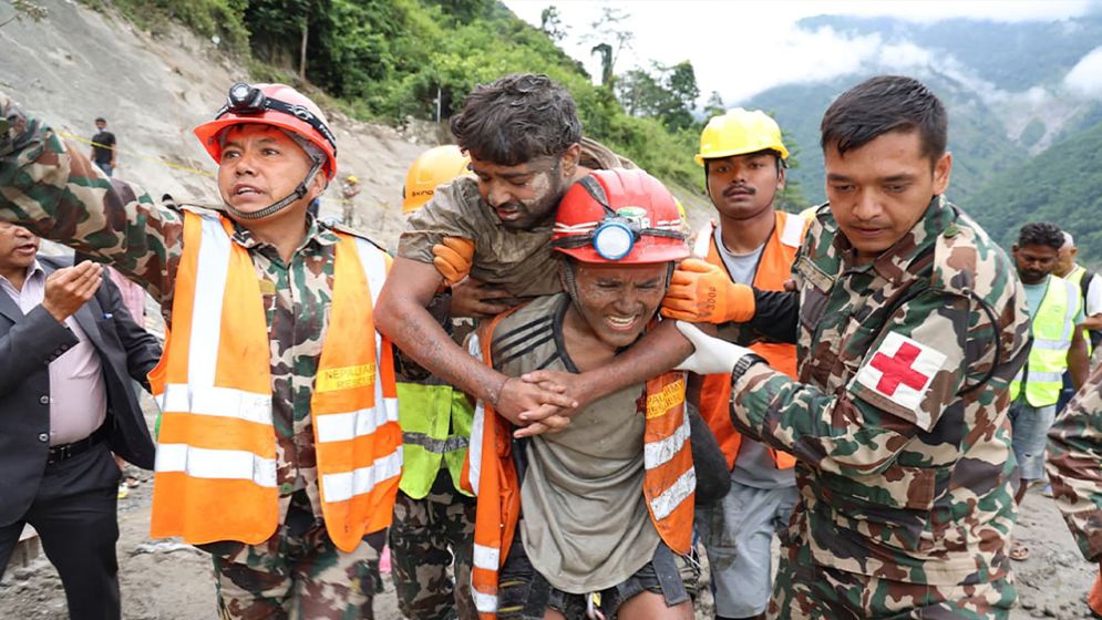 Rescuers continue grim search for Nepal flood survivors