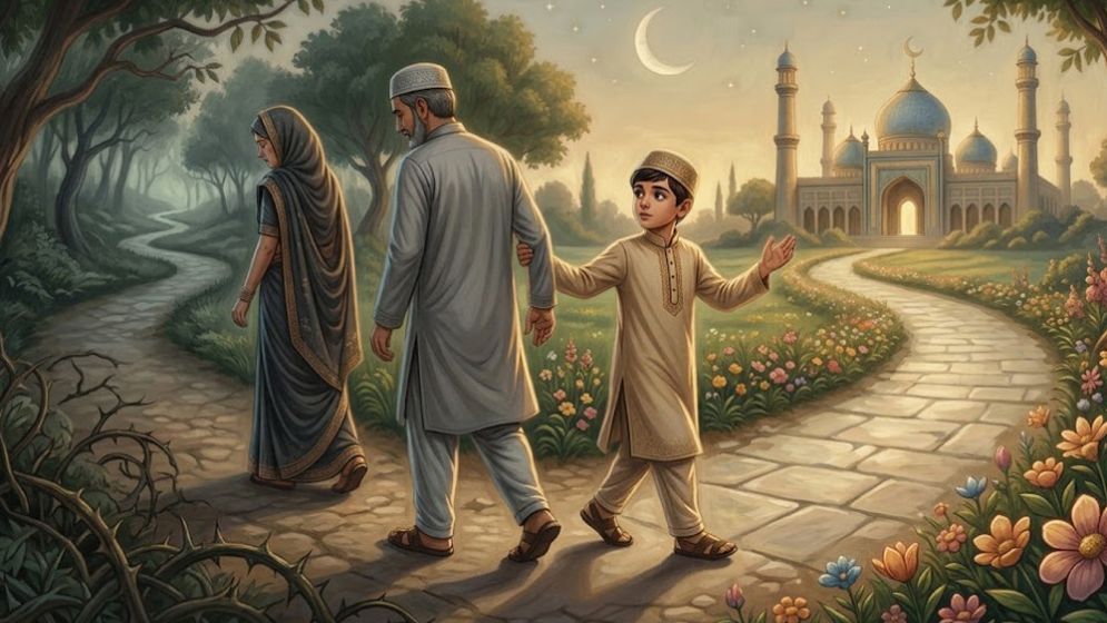 What should a Muslim child do when parents go wrong?