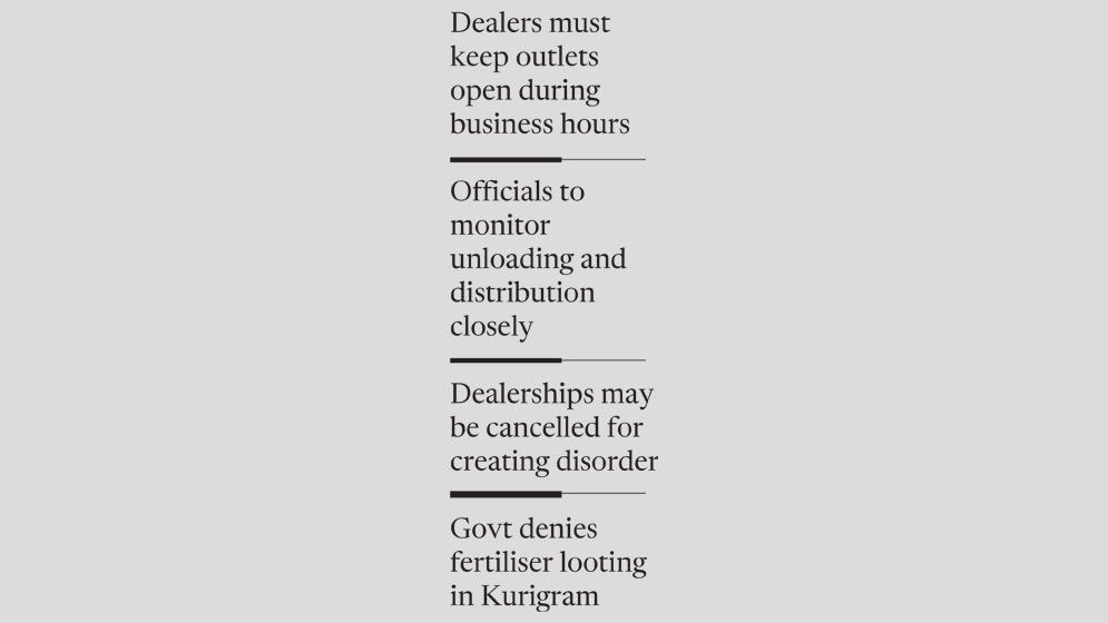 ‘Some dealers fuelling fertiliser chaos’