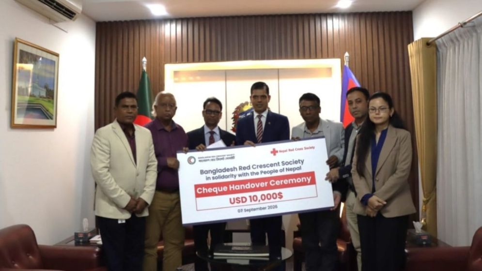 Bangladesh Red Crescent donates $10,000 to Nepal flood victims
