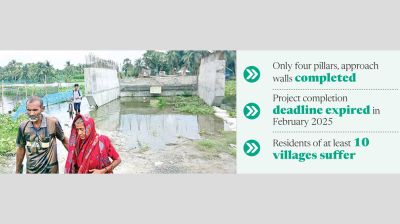 11-month bridge project drags on for 2.5 years in Jashore