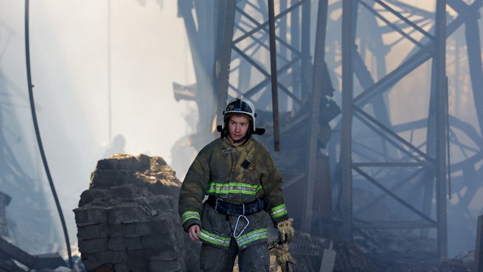 Russia says 596 Ukrainian drones shot down overnight