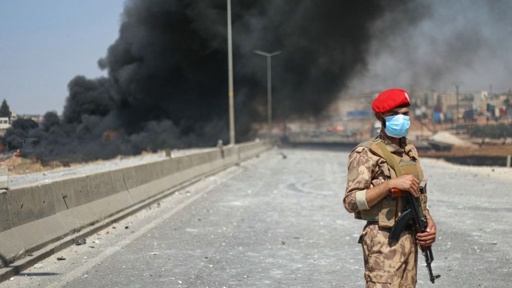14 killed in blast at arms depot in northwest Syria