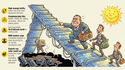 Solar supply chain draws local giants