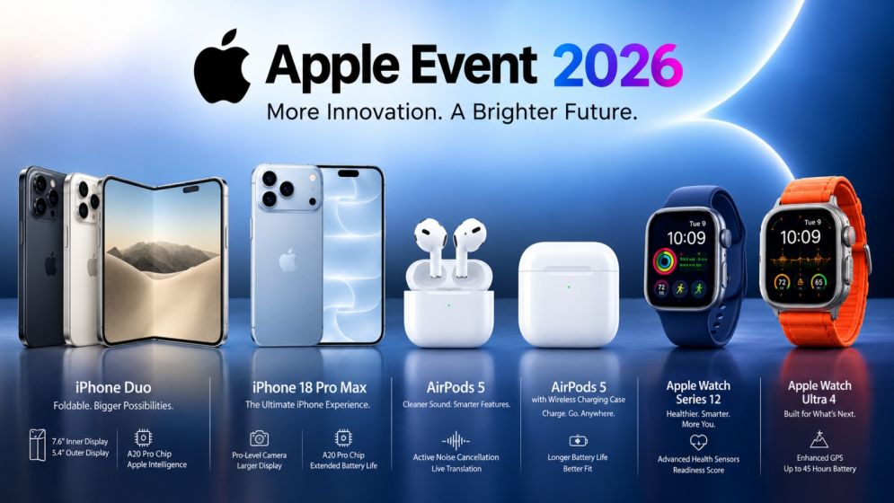 Apple unveils first foldable iPhone duo, iPhone 18 pro, airPods, apple watch
