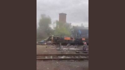 Russia hits Ukraine passenger train, just misses 'train with European diplomats'