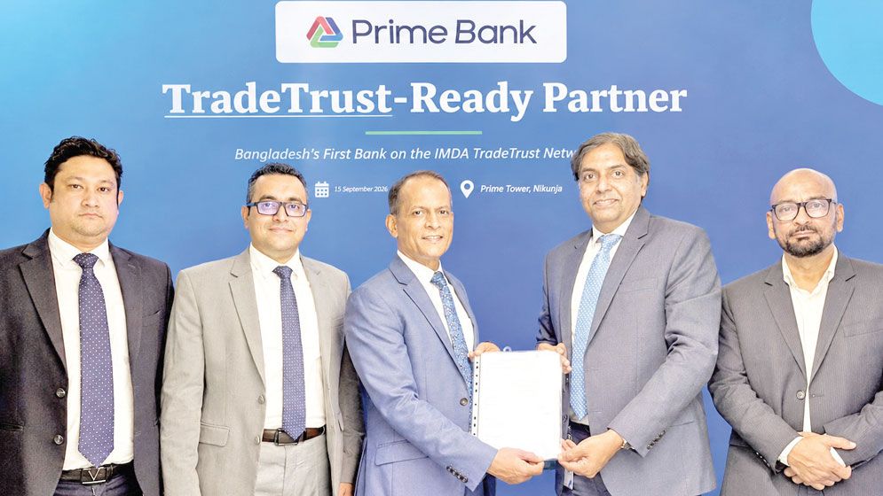 Prime Bank joins global paperless trade network