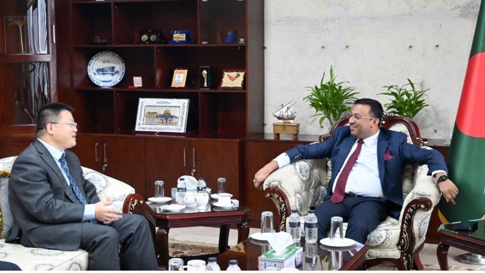 Chinese ambassador Yao Wen pays farewell call on state minister