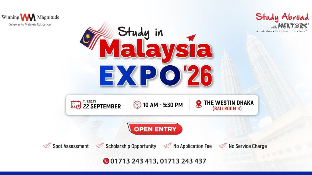 Mentors’ Study Abroad set to host Malaysian study expo in Dhaka