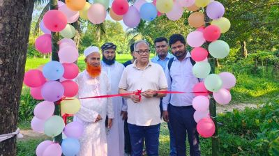 Imdadul Haq Milan inaugurates new library in Mymensingh