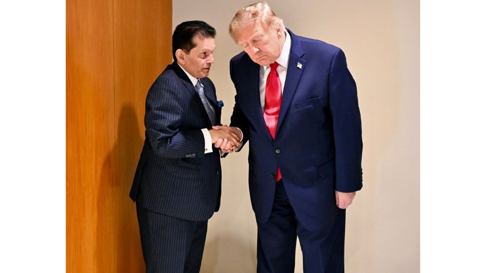 UNGA President Khalilur holds personal exchange with Trump