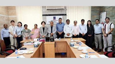 KOICA delegation discusses PhD programme in nursing with DU VC