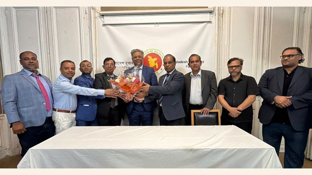Reception held for reappointed Ambassador Khandker M Talha in Paris