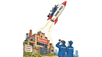 Dead companies, live trading
