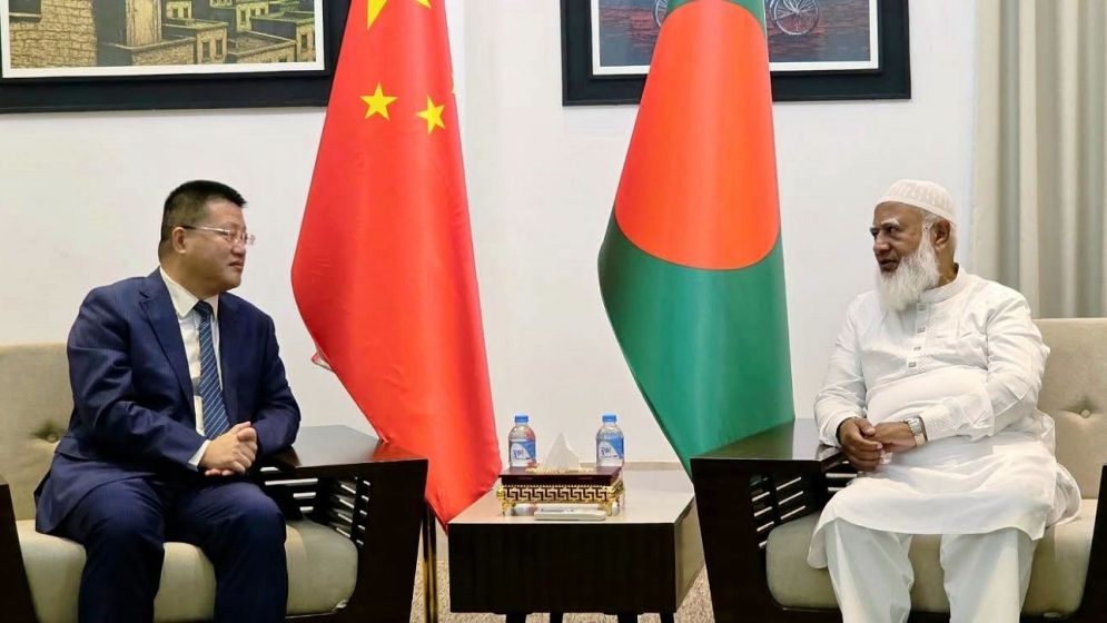 Chinese ambassador Yao Wen pays farewell visit to Jamaat Ameer