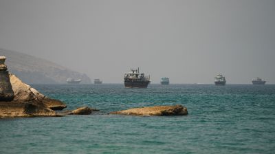 Ship hit in Hormuz, sparking fire