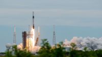 Four-member crew docks at International Space Station