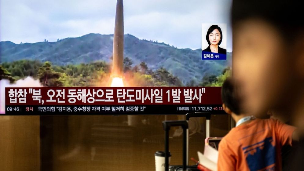 North Korea fires at least one ballistic missile