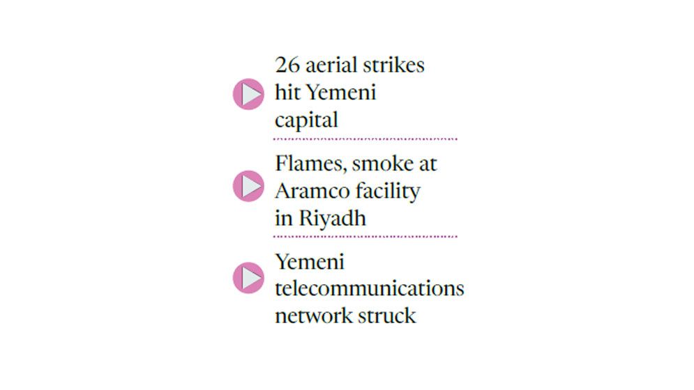 Saudi launches dozens of strikes on Sanaa