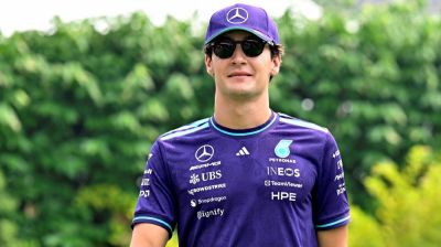 Russell goes fastest in practice for smoggy Singapore GP