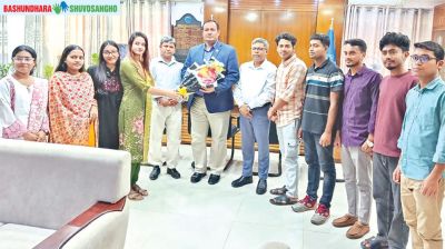 Shuvosangho welcomes newly appointed JU VC