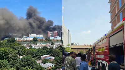 Drug International factory fire: 20 units battle blaze, Army join