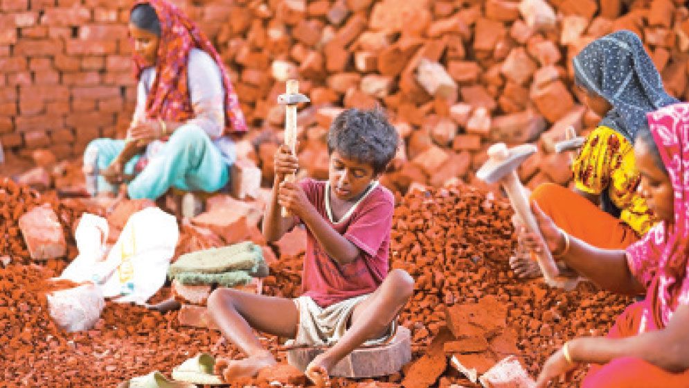 Cruel hammer and tender childhood