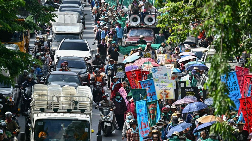 Thai farmers, fishermen challenge IMF, World Bank at Bangkok rally