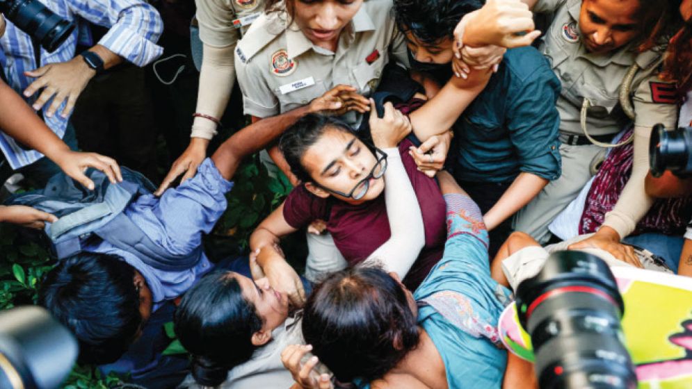 India detains ‘cockroach’ leader, others as protests intensify