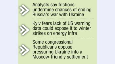 Trump-Zelenskiy rift threatens vital support for Kyiv