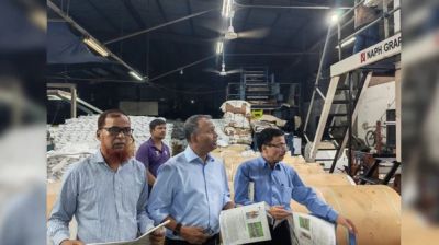 PM's special assistant Gias inspects textbook printing quality, progress