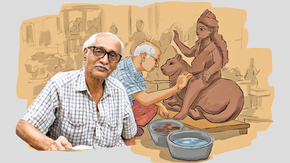 The First Sculptor of Shakhari Bazar